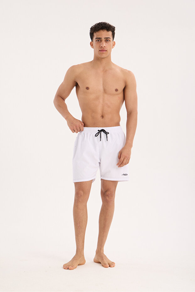 Men's Swim Shorts with Lining and 3 Pockets