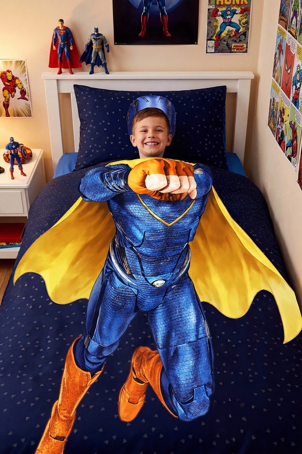 Super Fist Patterned Single Baby Kids Bedding Set