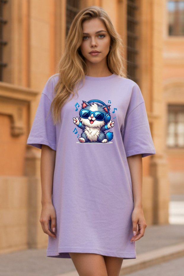 Women's Short Sleeve Crew Neck T-Shirt Dress Nightgown