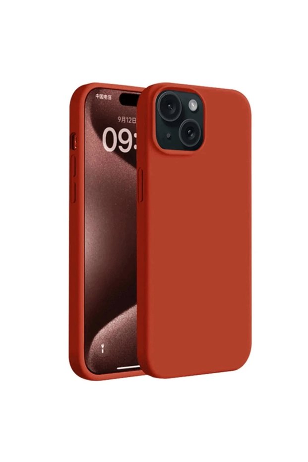 Apple iPhone 15 Plus Case First Silicone - Red
