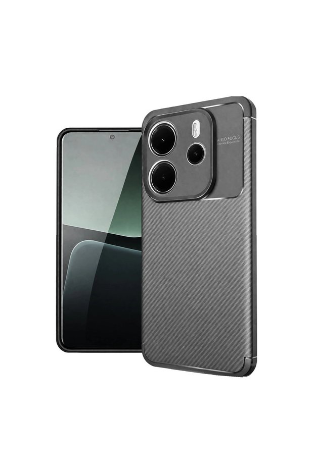 Xiaomi Redmi Note 14 4g Case Auto Focus Carbon Cover - Gray