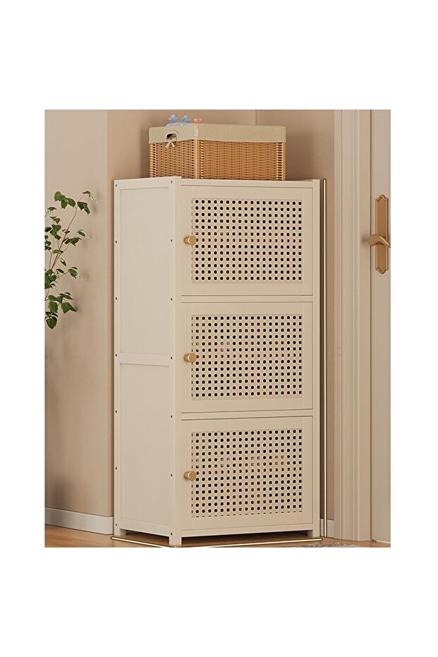 Shoe Rack Household Doorway Multi-Layer Storage Artifact Cream Wind Household Simple 100*43*33CM