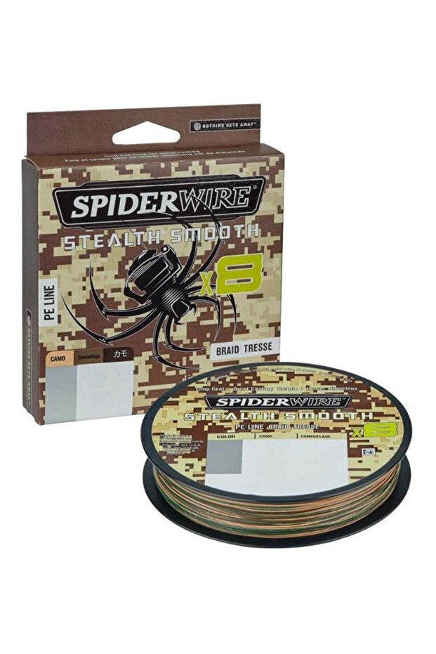 Stealth Smooth8 X8 Pe Braid 300m Camo Braided Line 0.11mm