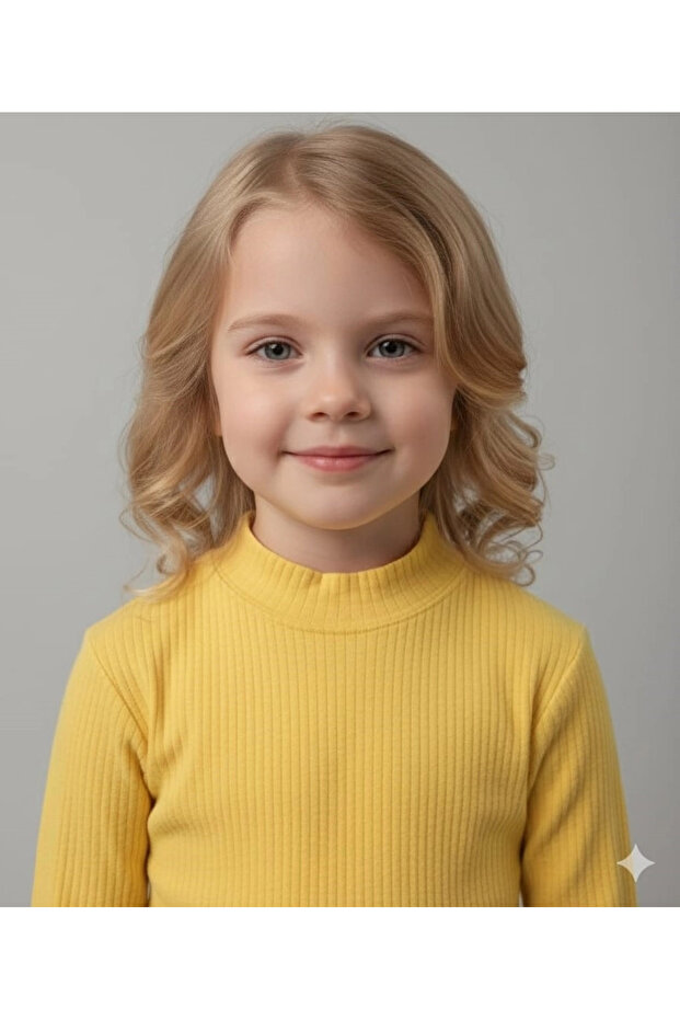 Ync 7778 Girls-Boys Plain Ribbed Combed Cotton Badi