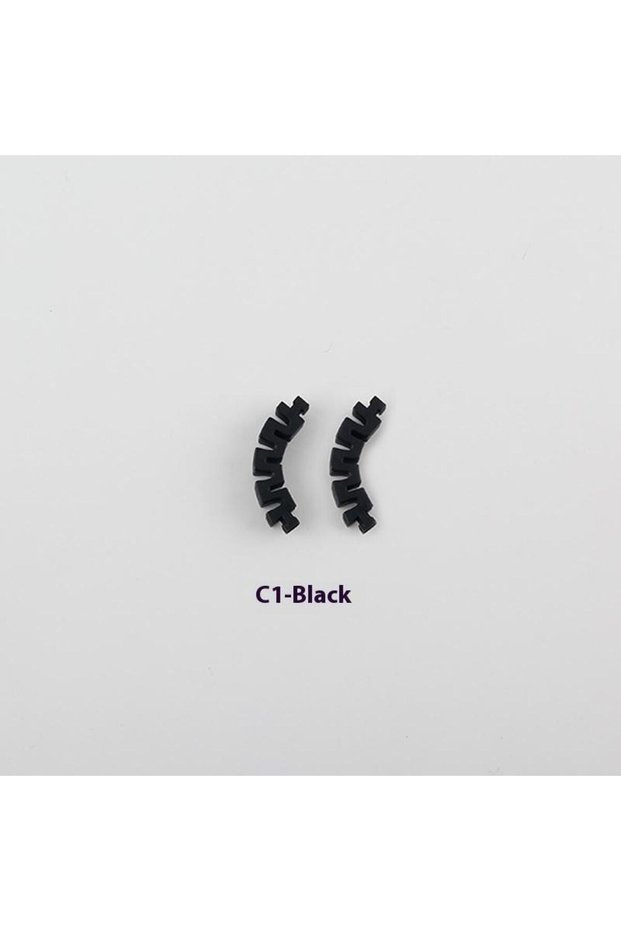 Black Children's Silicone Glasses Legs Glasses Arm Anti-Slip Snap-on Eyeglasses Arm Replacement Mult
