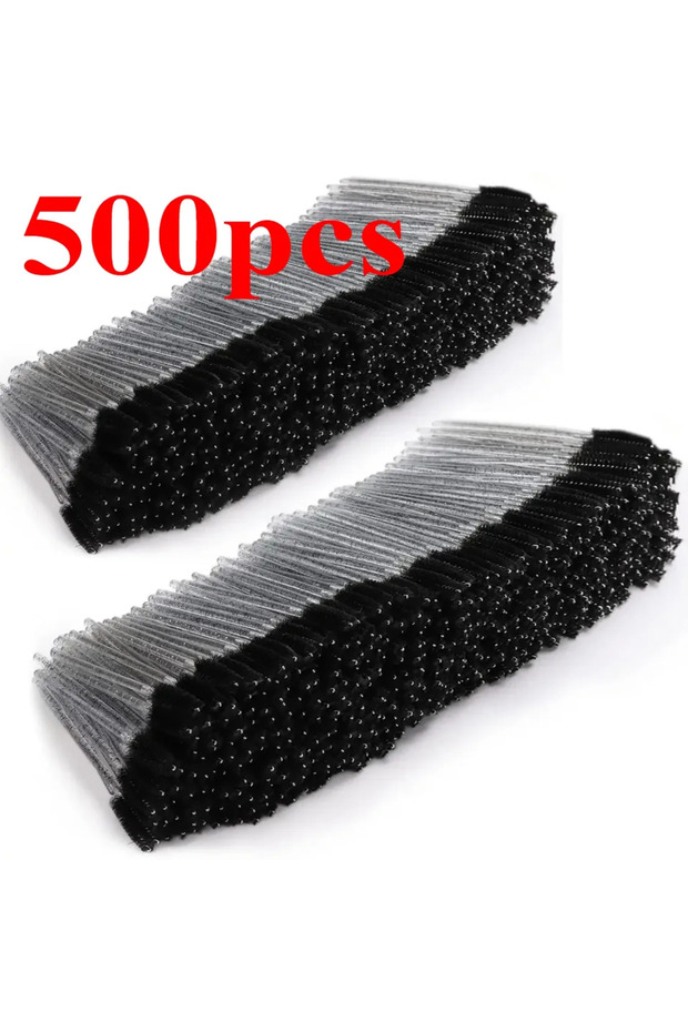 A0008--Black 500pcs Wholesale 100/500/1000pcs Eye Beauty Tools Disposable Mascara Wands Eyelash Bru