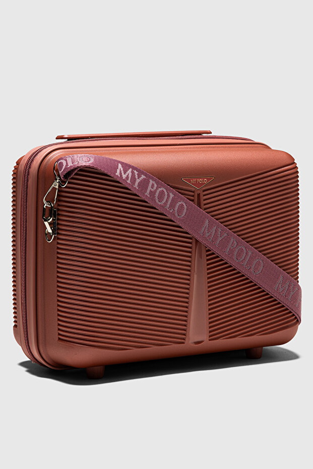 Bilbao Unbreakable Pp Password-Protected Makeup Bag, Travel Hand Luggage with Shoulder Strap - Rose
