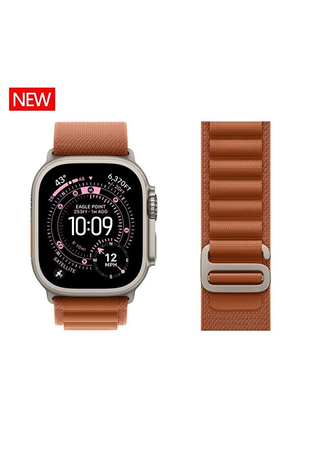 44 45 49 S10-11-46MM Terra Cotta-Titanium Alpine Loop Strap for Watch Ultra 3 Band 49mm 46mm 45mm 4