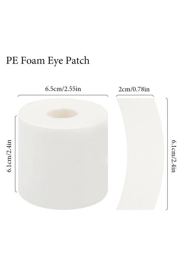 A0097-1Roll-PE 110 قطعة/لفة لاصقات جل للرموش، شريط لاصق لتمديد الرموش، ملصقات للرموش، وسادات للرموش
