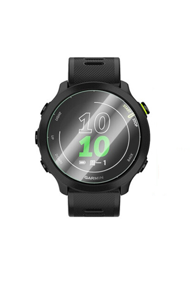قطعتان من طبقة الحماية الزجاجية المقسى لـ Forerunner 55 Forerunner 158 شاشة مضادة للخدش P.