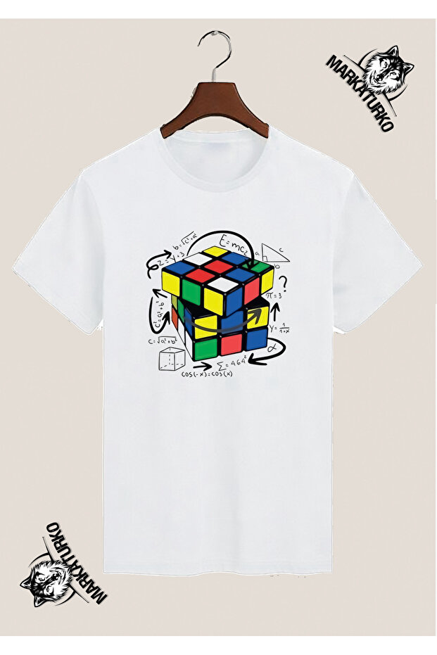 Intelligence Cube Special Design Printed White T-Shirt