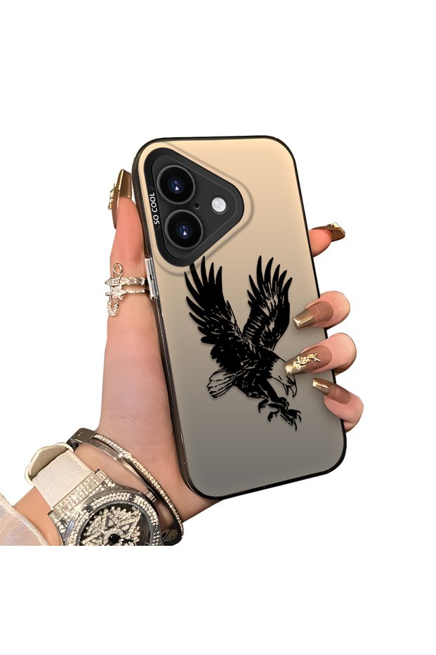 iPhone 17 Compatible Eagle Case, Daily Use, Anti-Drop, Anti-Slip, Protects the Camera