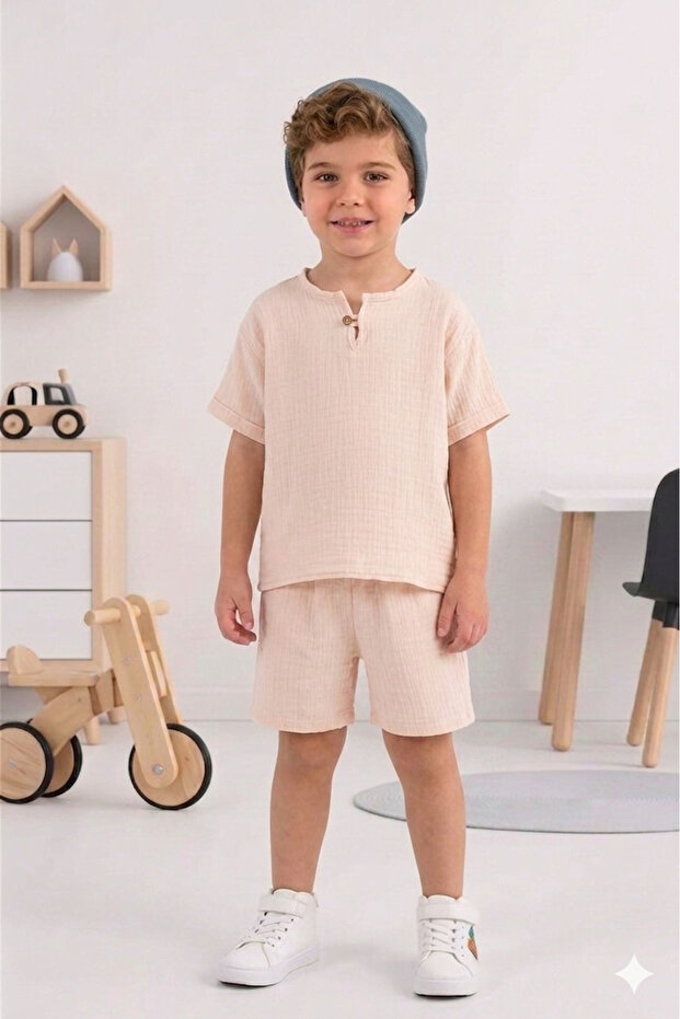 New Season Muslin Children's Top and Bottom Set