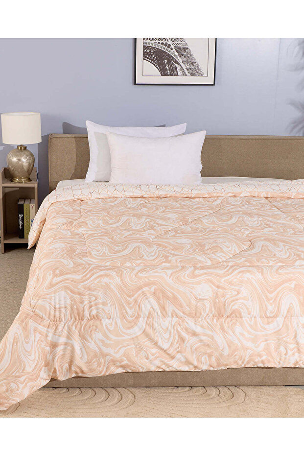 Beige Printed Comforter Single Size - 2