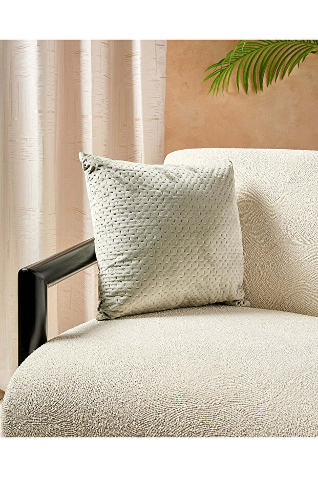 Grey Embroidered Pinsonic Cushion