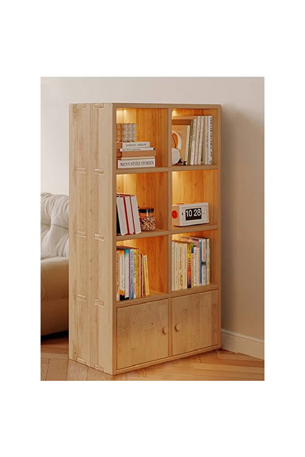 Multi-Layer Storage Bookshelf Rack Stylish Living Room Home Storage & Display Cabinet