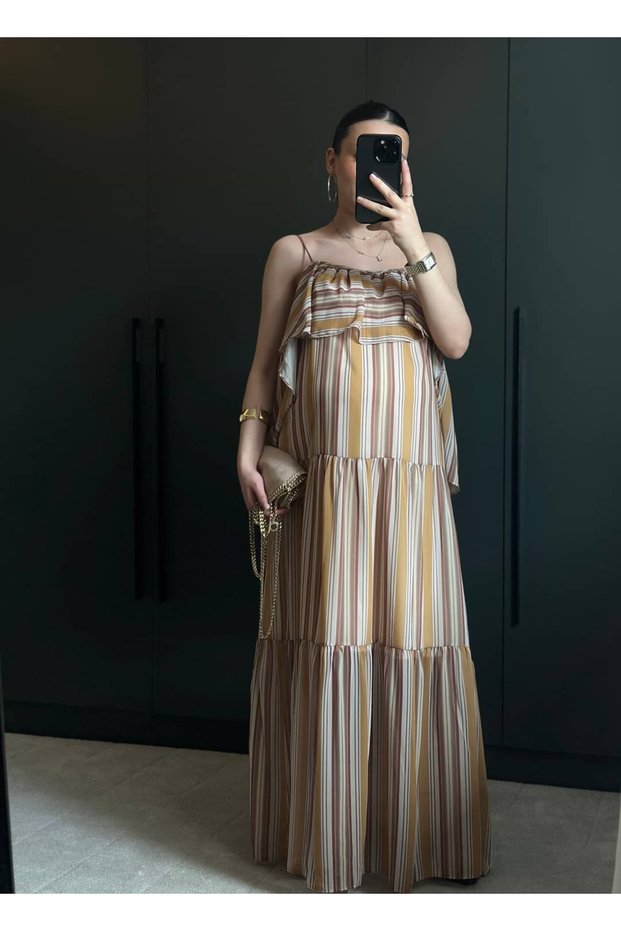 Rebellion Striped Strappy Dress