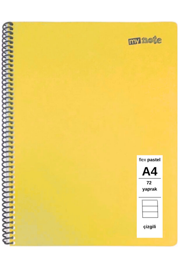 Flex Pastel Notebook A4 72 Sheets Lined 1 Piece - 4