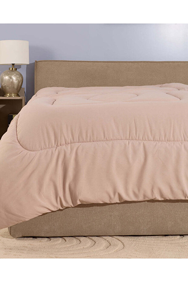 Beige Solid Comforter (King Size) - 4
