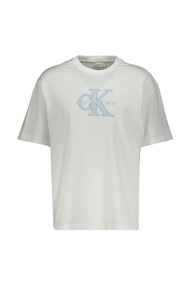 Ss 16S Elevated Mono Men's Crew Neck T-Shirt White