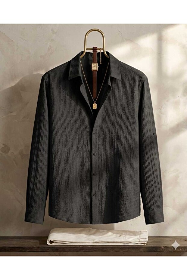 Men's Summer Long-Sleeved Shirt