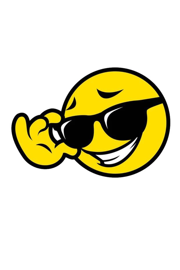 Sunglasses Emoji Sticker Car, Motorcycle, Helmet, Laptop, Glass, Wood, Marble Sticker 13X9 cm