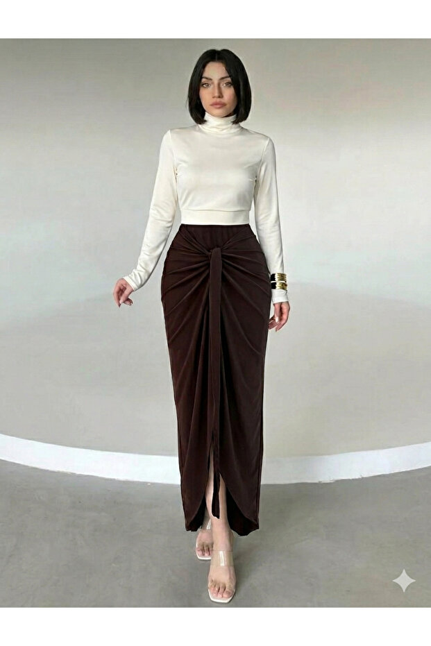 Kelebek Model Sandy Tie Skirt