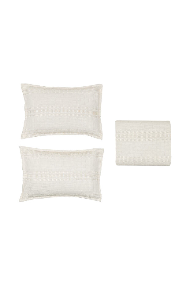 Flip Single Bedspread Set - Ecru - 5