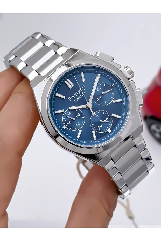 Men's Wristwatch with Steel Cord Function 3 Atm Waterproof with 2 Years Warranty+Bracelet as a Gift