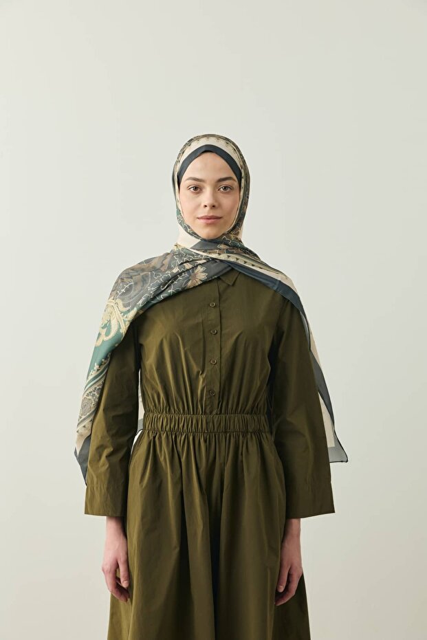 Persian Pattern Medine Silk Shawl