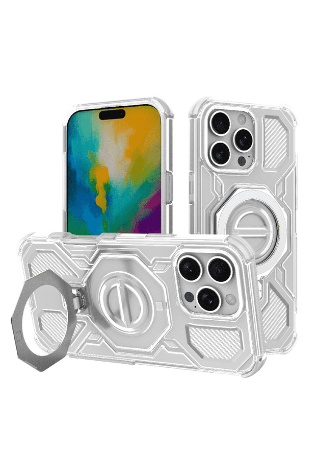 iPhone 16 Pro Case, Carbon Shield PRO, shockproof, white - 1