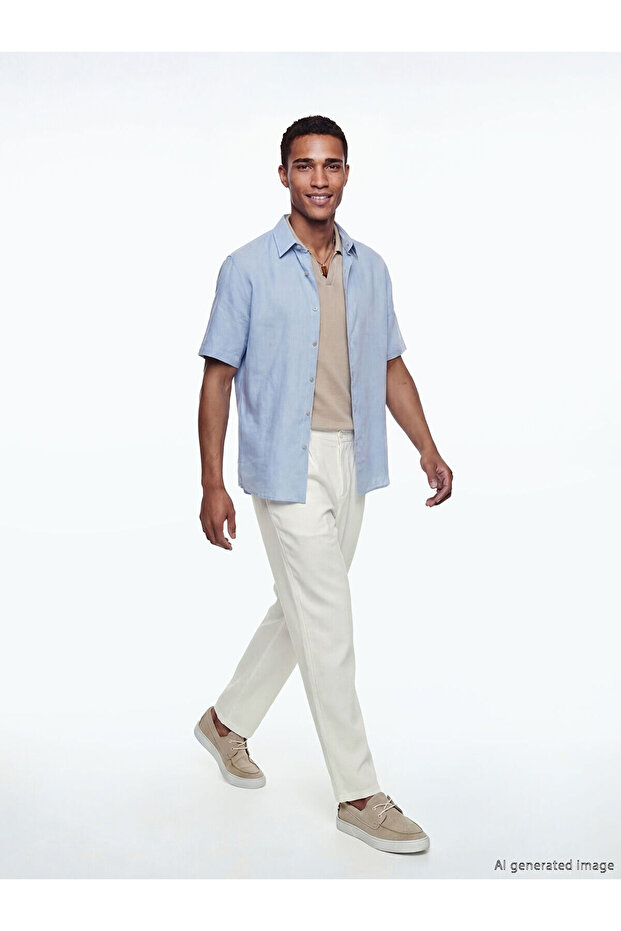 Vizyon New Season Comfortable Fit Pleated Men's Trousers