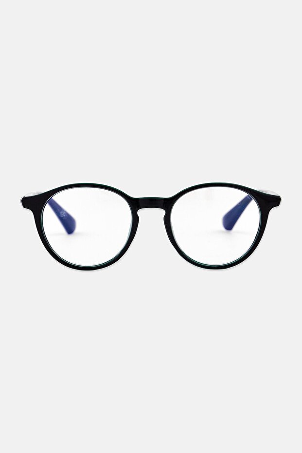 Women WRS7540S Round Reading Glass, Black