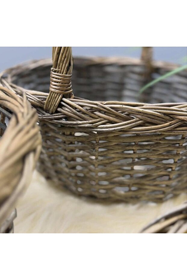 Woven Basket Set طقم سلال قش - 2