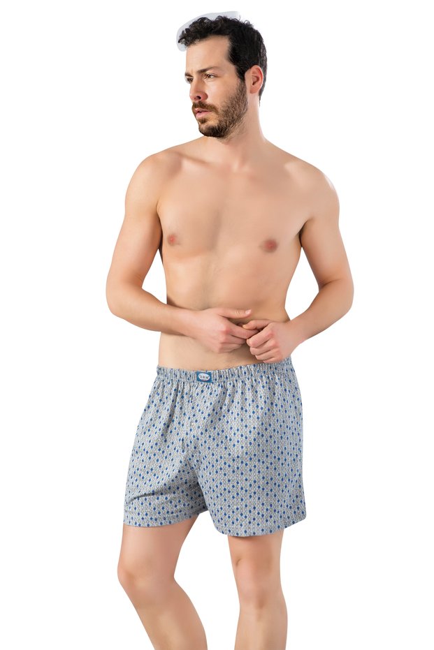 Men's 100% Cotton Colorful Large Size 5-Piece Shorts Boxer Briefs (with Socks as a Gift)