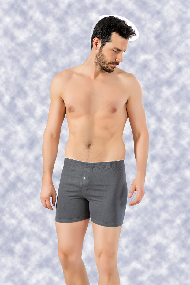 Men's 100% Cotton Towel Waistband 5-Piece Combed Cotton Shorts Boxer Briefs (with Socks as a Gift)