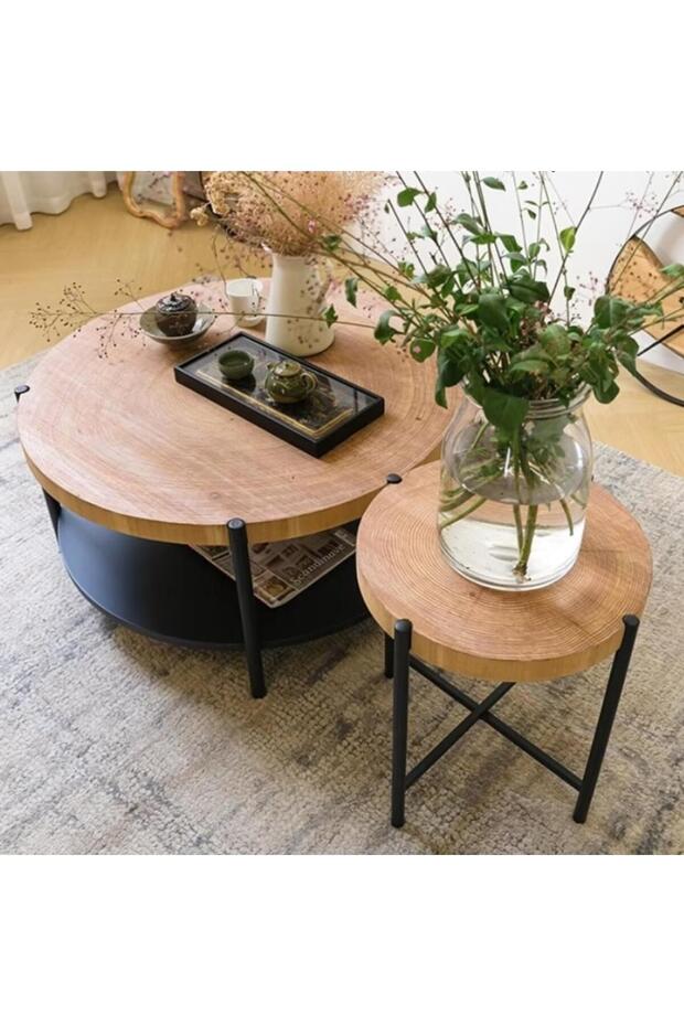 Classic Wood Coffee Table MEKA طاولات قهوة خشب كلاسك - 2
