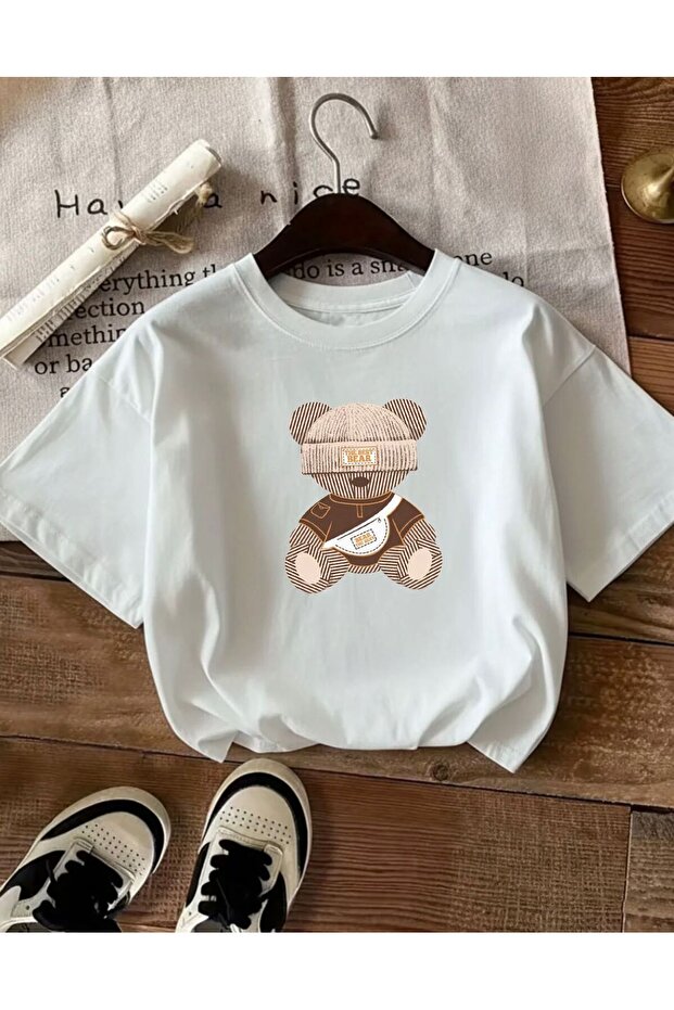 The Best Bear with a Hat Printed Unisex Tshirt