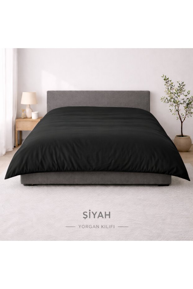 220X240 cm Double King Size Duvet Cover (Ranforce Quilt Cover) – Cream, White, Blue, Grey, Black, Powder