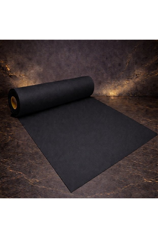 High Quality 30 Meters Black Tela Fabric Black Fiber Fabric 70 cm Width Black Decoration Fabric