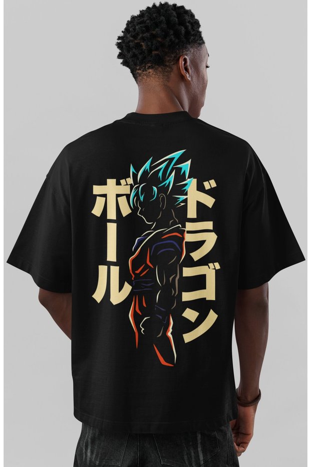 Son Goku Dragon Ball Back Printed Unisex Oversize T-Shirt