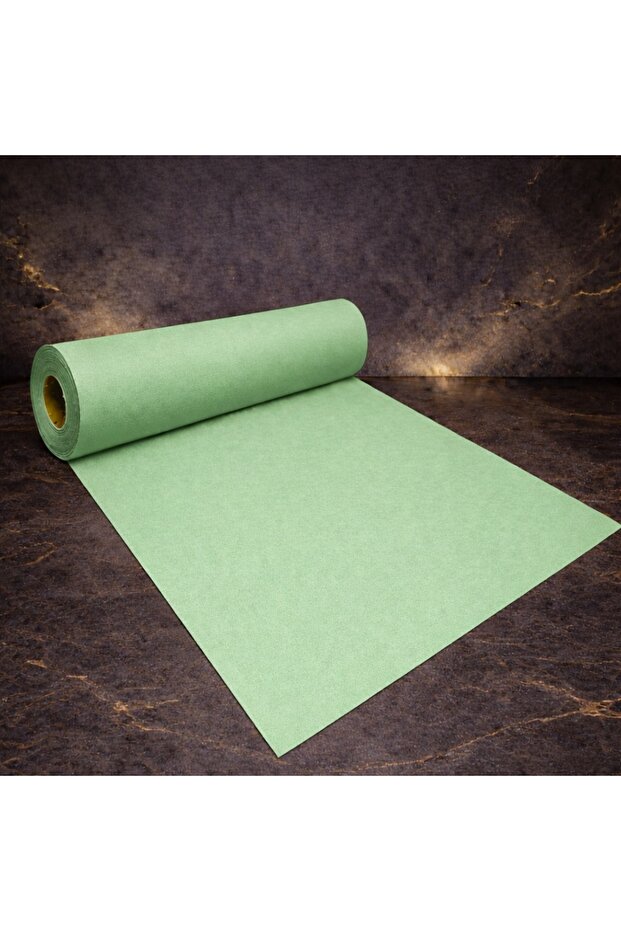 High Quality 30 Meters Light Green Tela Fabric Light Green Fiber Fabric 70 cm Width Decoration Fabric