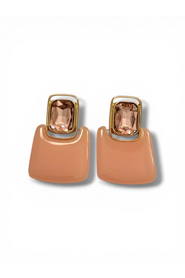 Vintage Stone Pink Earrings