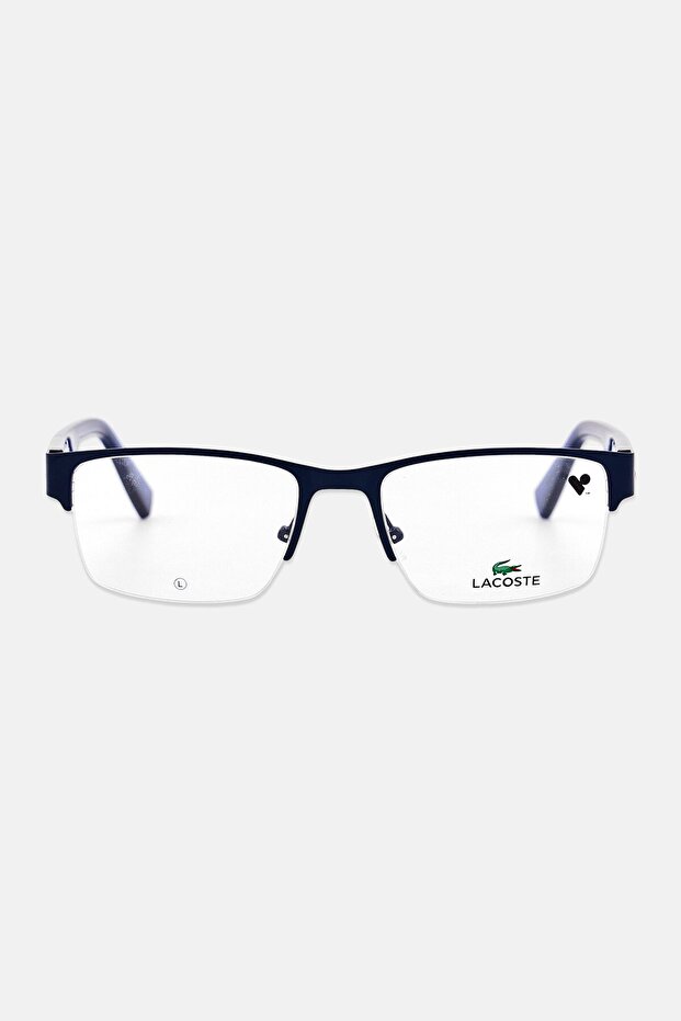 Men L2299 Rectangular Eyeglasses, Navy Blue - 1