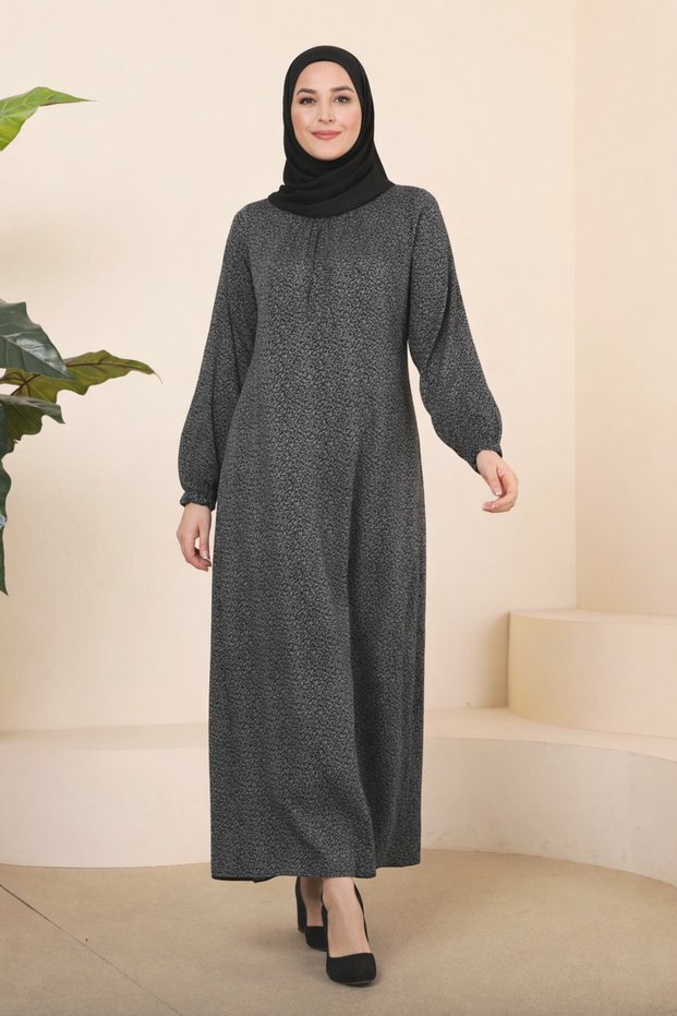 Women's Plus Size Mother's Dress, Hijab Maxi Dress