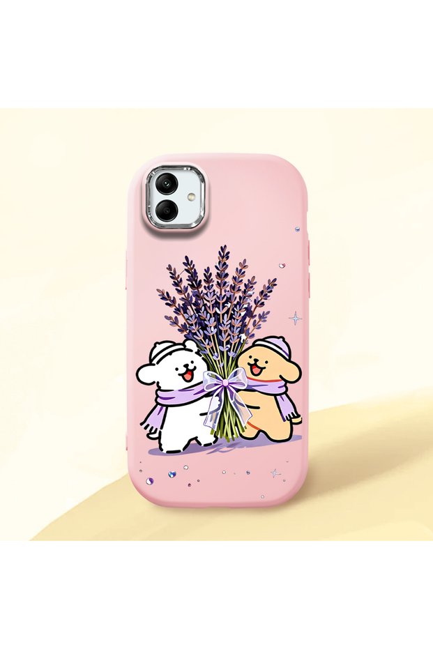 Pink Silicone Case with Shock-Absorbing Camera Protection Compatible with Samsung Galaxy M13 5G/A04