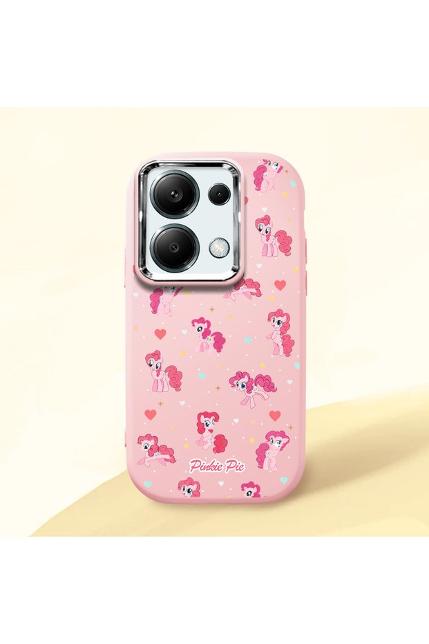 Redmi Note 13 Pro 4g Compatible Shock-Absorbing Camera Protected Pink Silicone Case