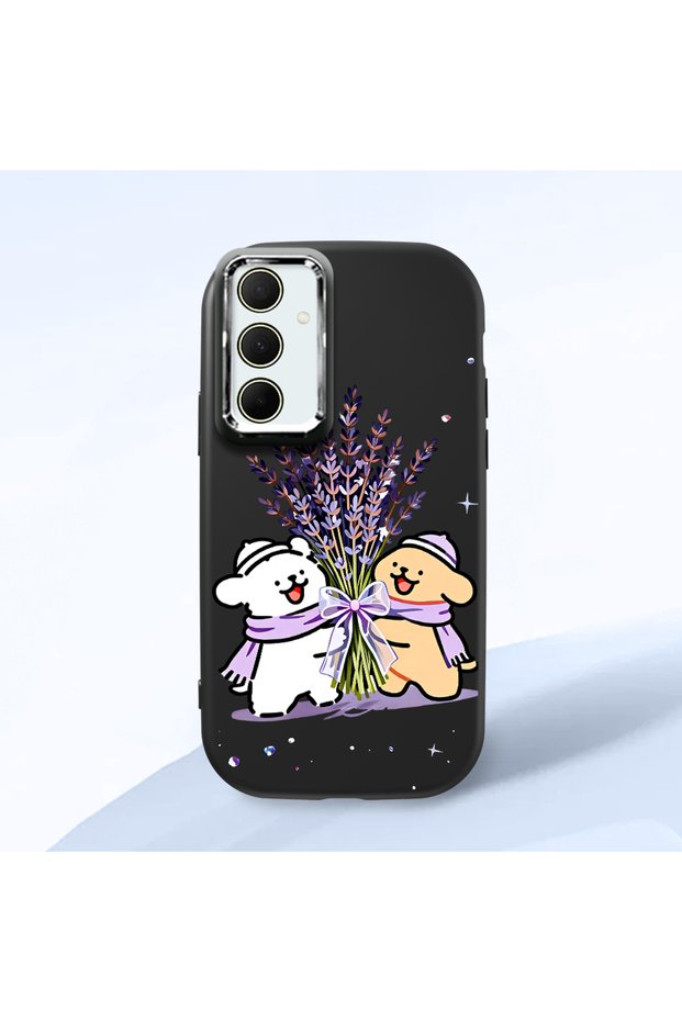 Samsung Galaxy A35 Compatible Black Silicone Case with Shock-Absorbing Camera Protections