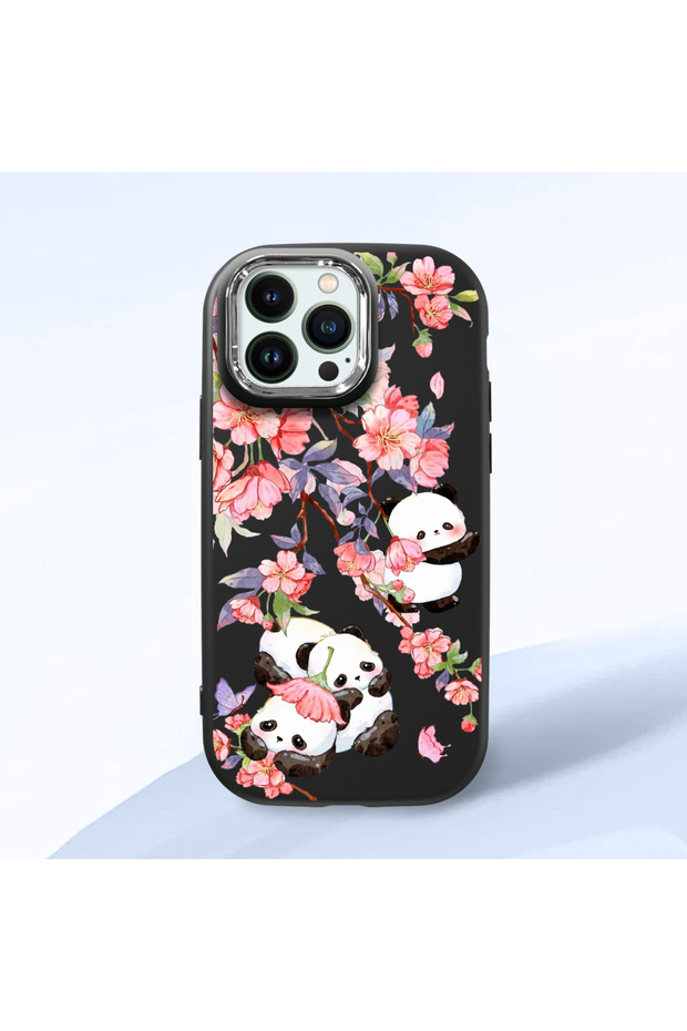 Black Silicone Case Compatible with iPhone 12 Pro Max with Shock-Absorbing Camera Protections