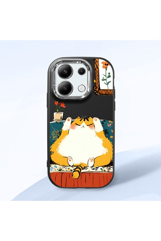 Redmi Note 13 4g Compatible Black Silicone Case with Shock-Absorbing Camera Protections